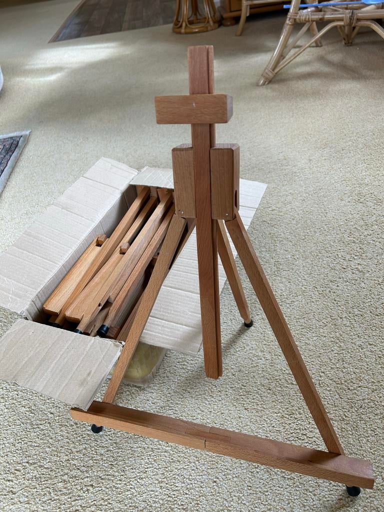 Talens Tafel Schildersezel - Massief Hout, Hobby en Vrije tijd, Schilderen, Ophalen of Verzenden, Gebruikt, Ezel