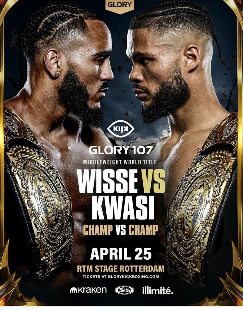 GLORY 107 ROTTERDAM AHOY 6 TICKETS NAAST ELKAAR RIJ1 BALCON3, Drie personen of meer