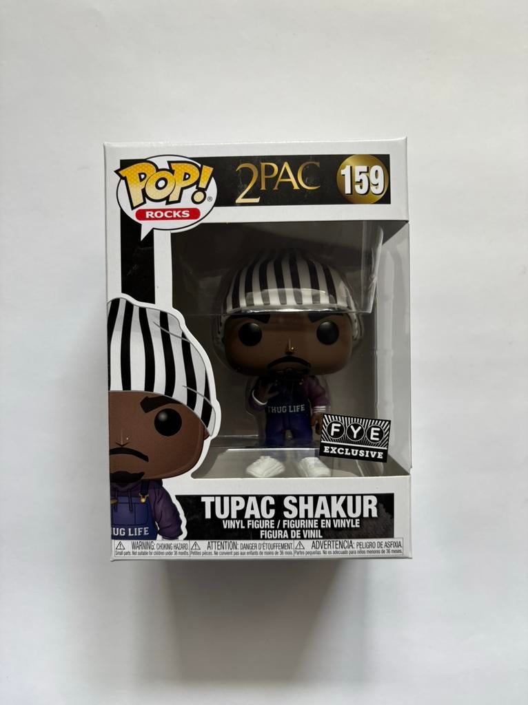 Funko Pop Tupac Shakur 159 FYE editie, Verzamelen, Poppetjes en Figuurtjes, Ophalen of Verzenden, Zo goed als nieuw