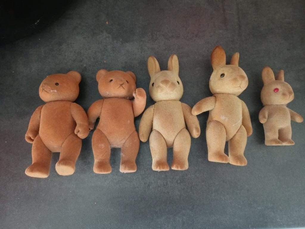 Set Vintage Haasjes/Konijntjes en Beertjes, Verzenden