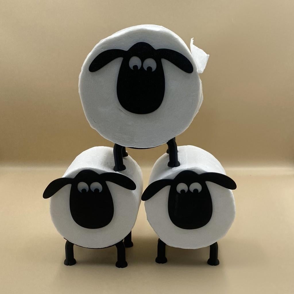 Schaapje toiletrolhouder, Huis en Inrichting, Badkamer | Badtextiel en Accessoires, Ophalen of Verzenden, Nieuw, Zwart, Overige typen