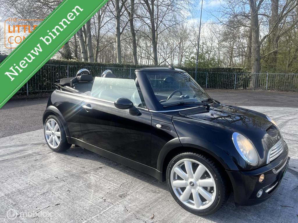 Mini Cabrio 1.6 Cooper Chili volle opties!, Gebruikt, Zwart, 4 cilinders, Cabriolet