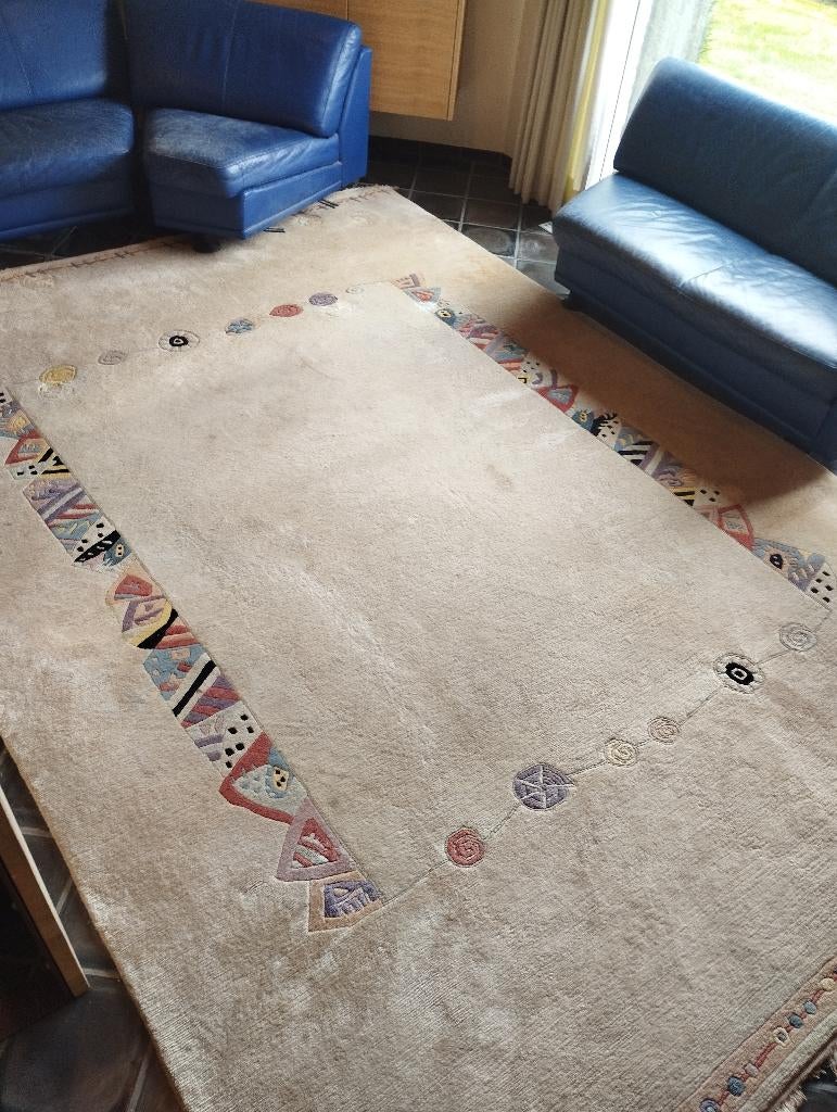 Nepalees tapijt, Ophalen, Gebruikt, Beige, Oosters