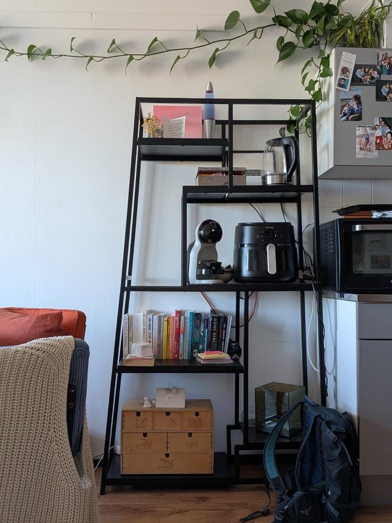 Mooie Scandinavische Asymmetrische Open Kast, Ophalen of Verzenden, Zo goed als nieuw