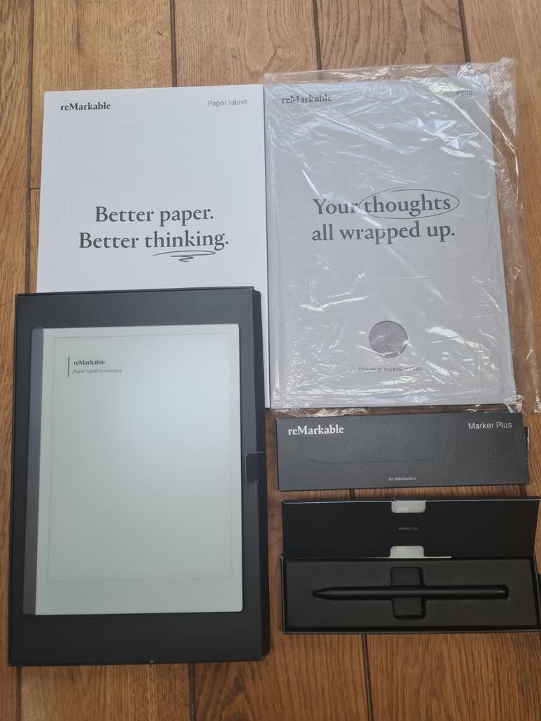 Remarkable 2 Tablet nieuw Marker Plus book folio, Computers en Software, Tekentablets, Remarkable 2, Multi-touch, Nieuw, Ophalen of Verzenden
