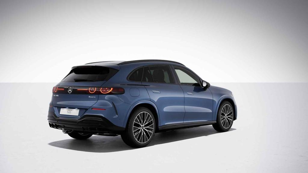 Mercedes-Benz GLC Electric 400 4MATIC Launch Edition 94 kWh, Automaat, Stof, 2000 kg, Blauw