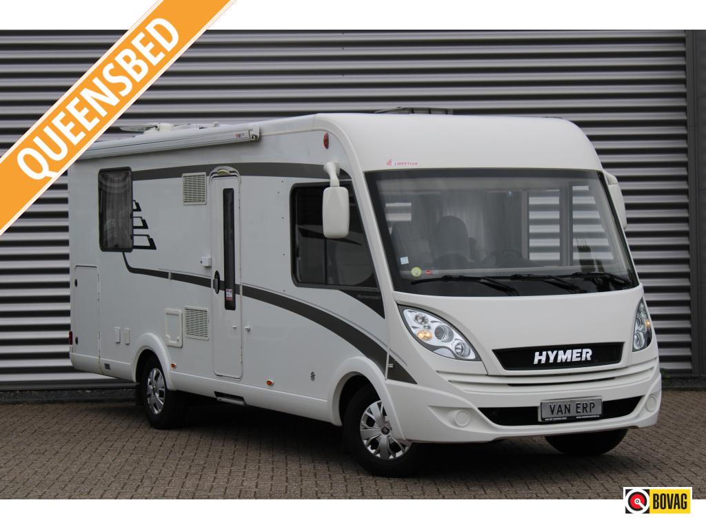 Hymer B698 Queensbed L-zit 150PK TV Schotel Zonnepaneel, Caravans en Kamperen, Airbags, Ringverwarming, Fiat, 7 tot 8 meter
