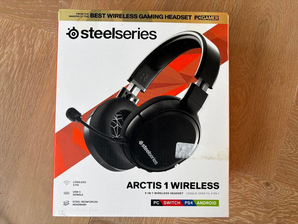 SteelSeries Arctis 1 Wireless - Draadloze Gaming Headset, Computers en Software, Headsets, Gaming headset, Steelseries Arctis