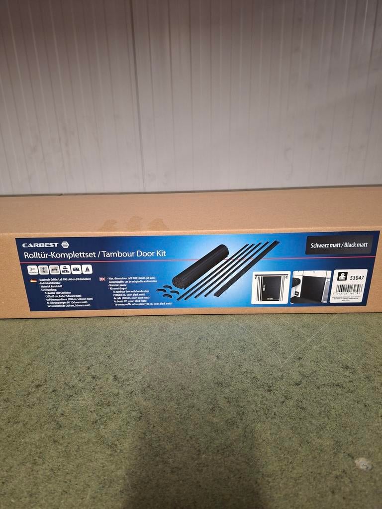 Roldeur set zwart voor camper of caravan, Ophalen of Verzenden, Nieuw
