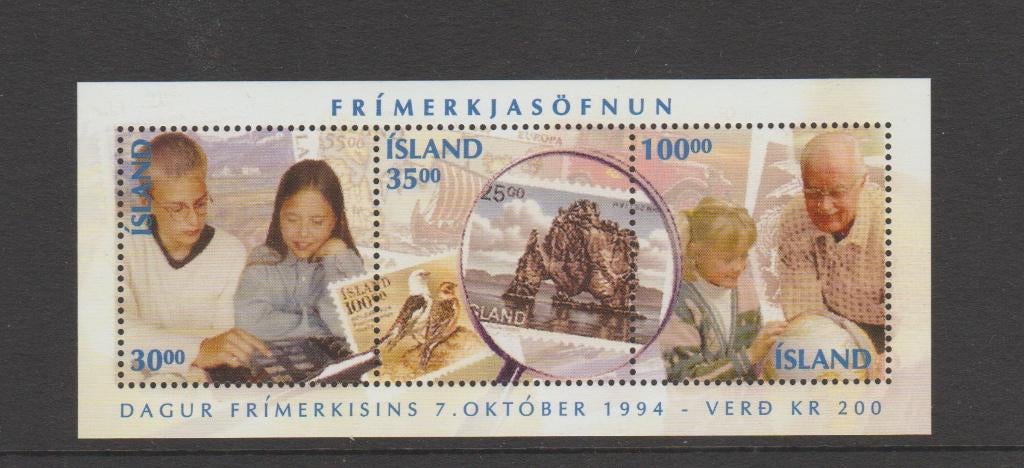 IJsland blok Dag van de Postzegel - Postzegels (1994)., Verzenden, IJsland, Postfris