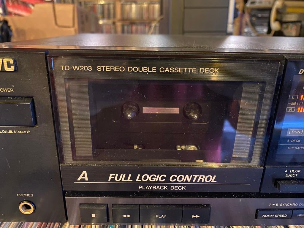 Cassettedeck JVC TD-W203, Dubbel, -, JVC, -