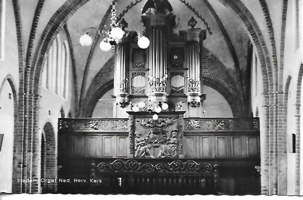 Stedum- -Orgel N.H.Kerk., Verzamelen, Ansichtkaarten | Nederland, Verzenden, 1960 tot 1980, Gelopen, Limburg