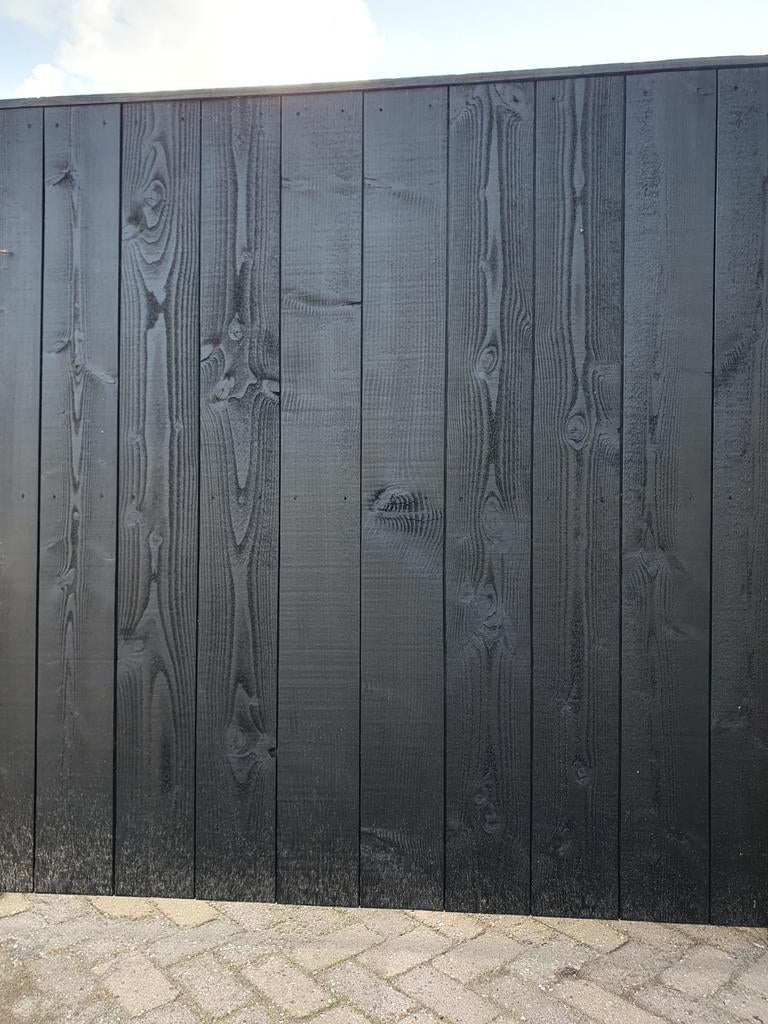 Te koop douglas of fins vuren sponningplanken dekkend  zwart, Ophalen of Verzenden, Nieuw, Vuren