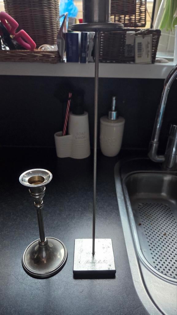 Riviera Maison Kaarsenstandaard, 25 tot 50 cm, Ophalen of Verzenden, Zo goed als nieuw, Metaal