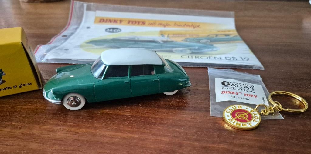 Dinky Toys Citroën DS19 groen, modelauto, Ophalen of Verzenden, Nieuw, Auto, Dinky Toys