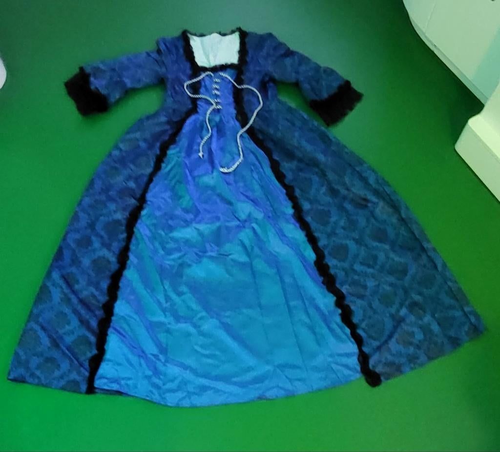 Carnavalskleding blauwe jurk maat S, Ophalen of Verzenden, Nieuw, Meisje