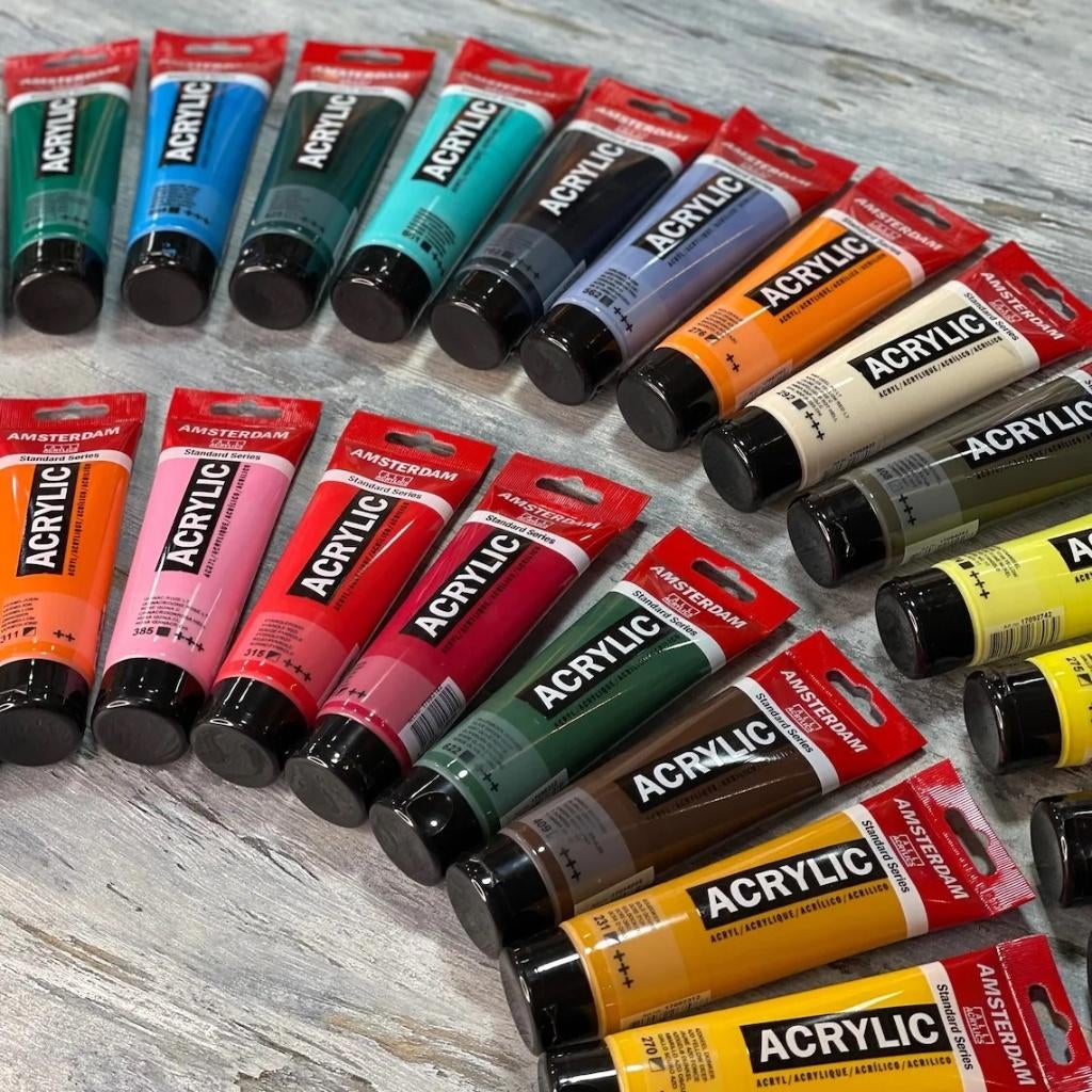 Amsterdam Acrylverf, tubes van 120ml in ruim 70 kleuren, Hobby en Vrije tijd, Royal Talens, Nieuw, Ophalen of Verzenden, Laan van de Stier 50, 7324 CV Apeldoorn
