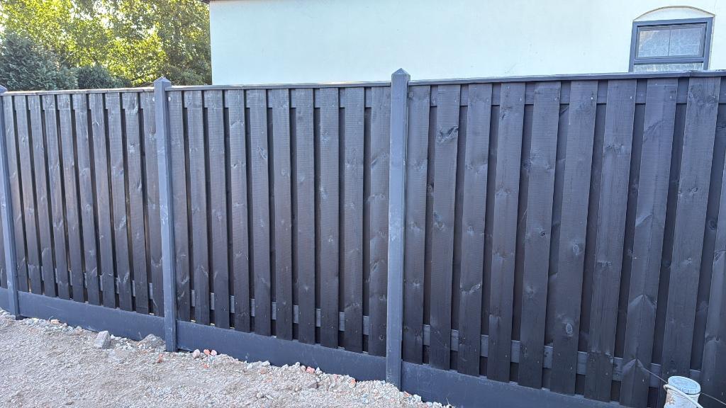 Hout-beton schuttingen, Gratis offerte!!!, Tuin en Terras, Schuttingen, Ophalen, 1 tot 2 meter, Minder dan 3 meter, Nieuw