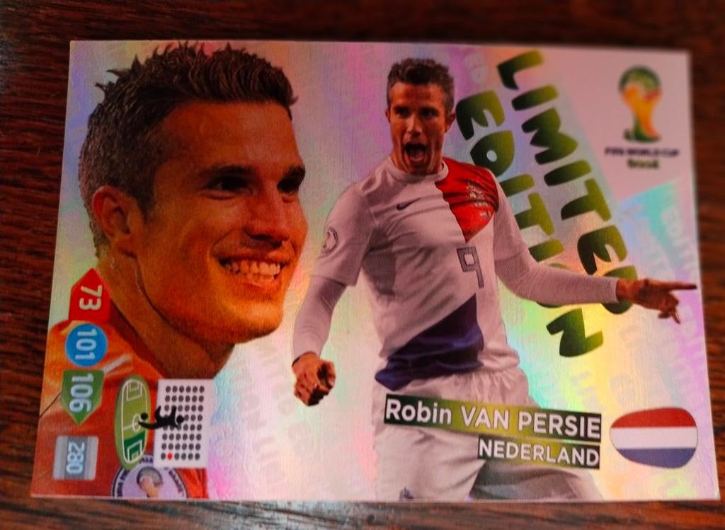 Robin van Persie Limited Edition kaart, Ophalen of Verzenden, Zo goed als nieuw, Overige binnenlandse clubs, Spelerskaart