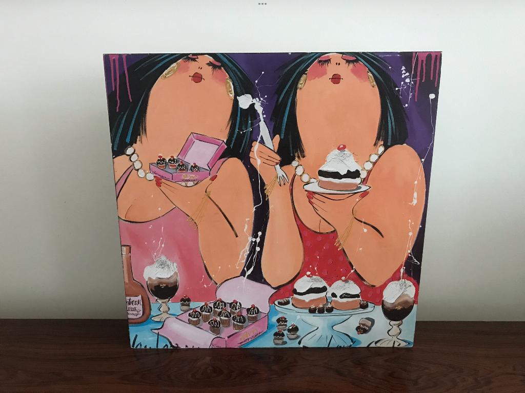 Leuke lijst kader” dikke “ dames, Huis en Inrichting, Minder dan 50 cm, Ophalen of Verzenden, Zo goed als nieuw, Minder dan 50 cm