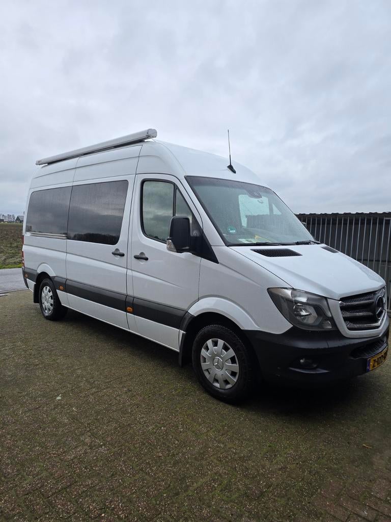 NU IN PRIJS VERLAAGD Mooie buscamper mercedes sprinter 2018, Automaat, Buscamper of Camperbus, Gaslek-detector, Tot en met 2