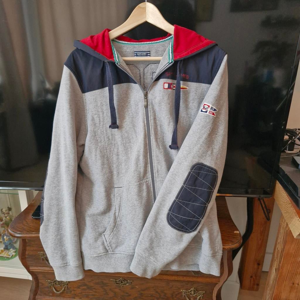 Saint James hoodie/vest L, Ophalen of Verzenden, Gedragen, Maat 52/54 (L), Saint james
