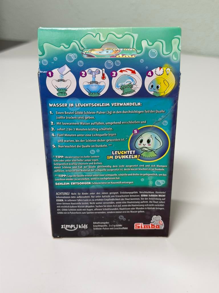 Simba Glibbi Glowy Jellyfish Slijm Lichtgevend Kwal - Nieuw, Jongen of Meisje, Nieuw, Ophalen of Verzenden, H