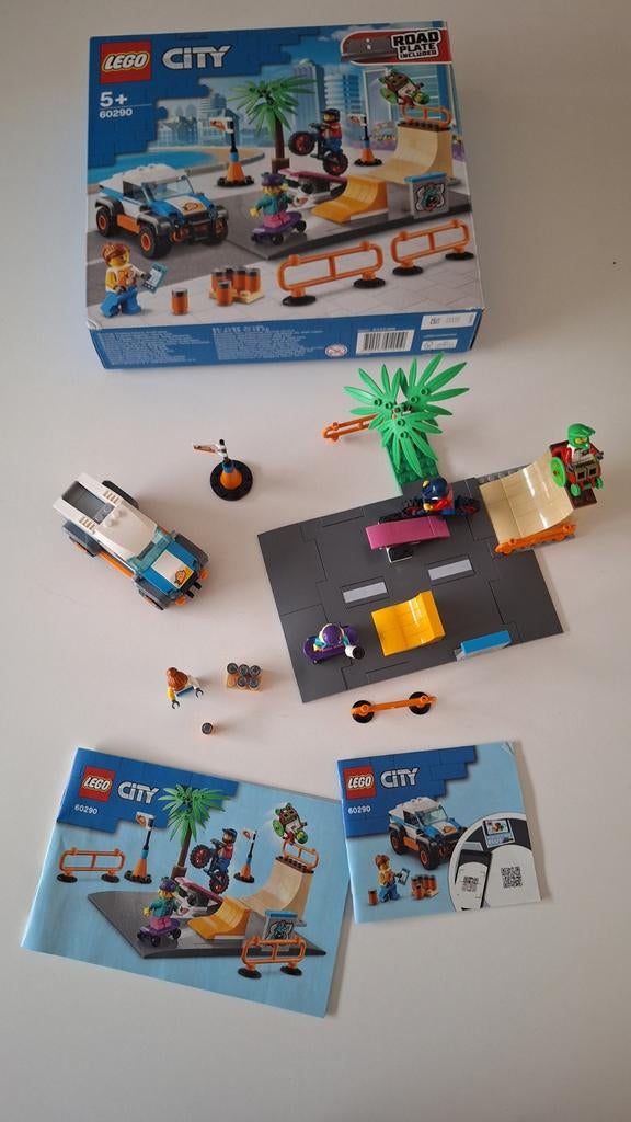 LEGO City Skatepark 60290, Ophalen of Verzenden, Zo goed als nieuw, Complete set, Lego