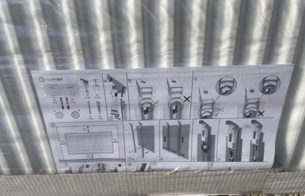 Henrad Radiator 500x2200 T22 - Nieuw in verpakking, Ophalen, 30 tot 80 cm, Radiator, Nieuw