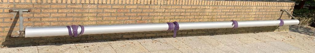 Oprolsysteem zwembad afdekzeil 550 cm lang doorsnee 20 cm, Tuin en Terras, Zwembad-toebehoren, Ophalen, Zo goed als nieuw, Afdekzeil