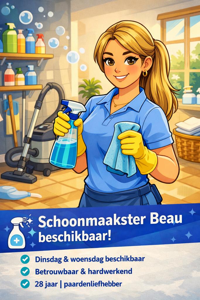 Schoonmaakster Vlaardingen, Schiedam, Maassluis etc., Vanaf 10 jaar, Overige vormen