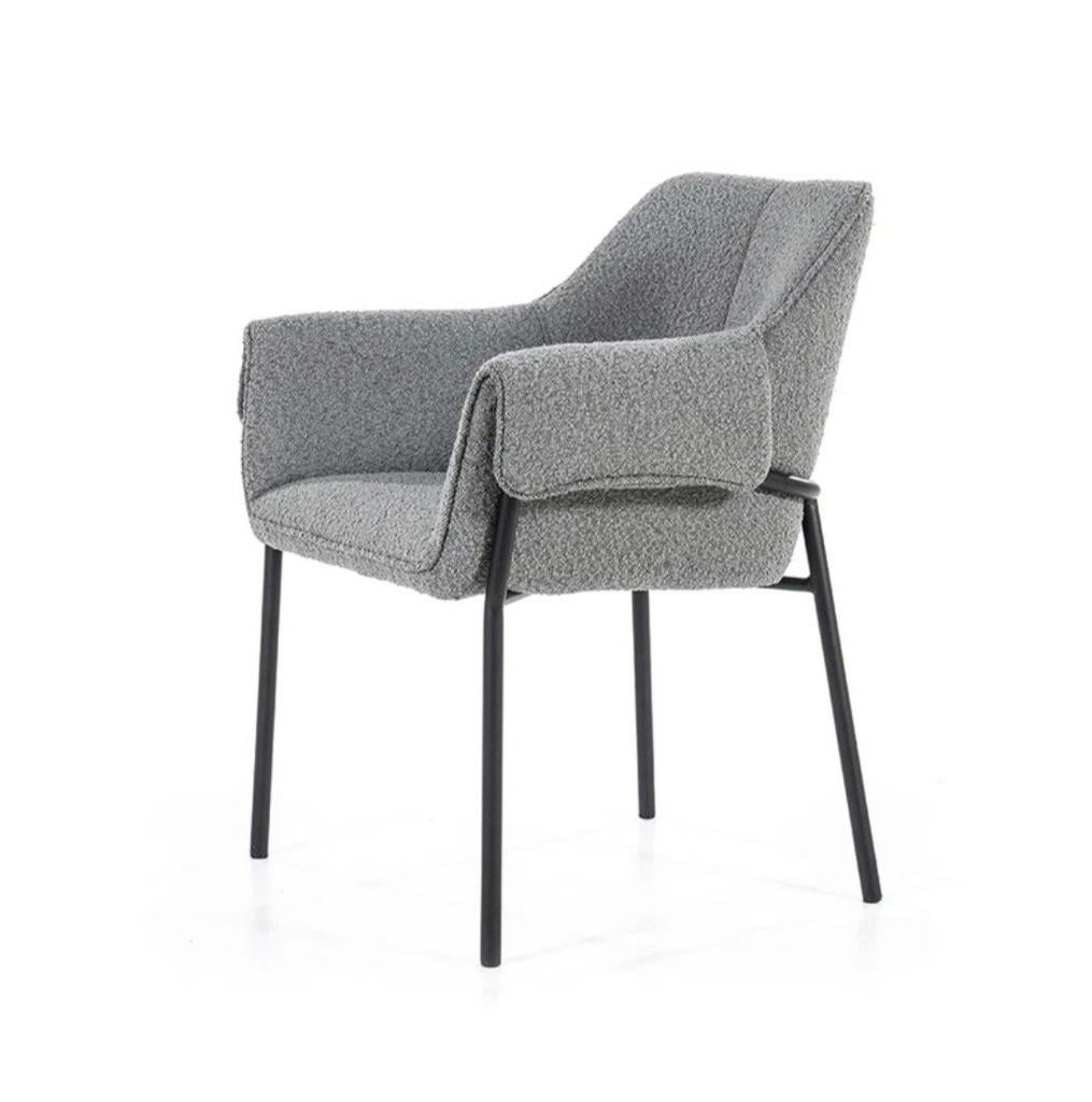 Eetstoel Tony - Eleonora - 2 stuks, Ophalen of Verzenden, Grijs, Eén