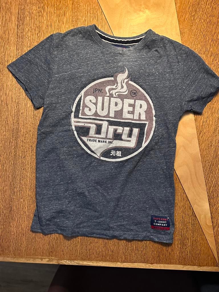Shirt Superdry, Ophalen of Verzenden, Zo goed als nieuw, Grijs, Maat 46 (S) of kleiner