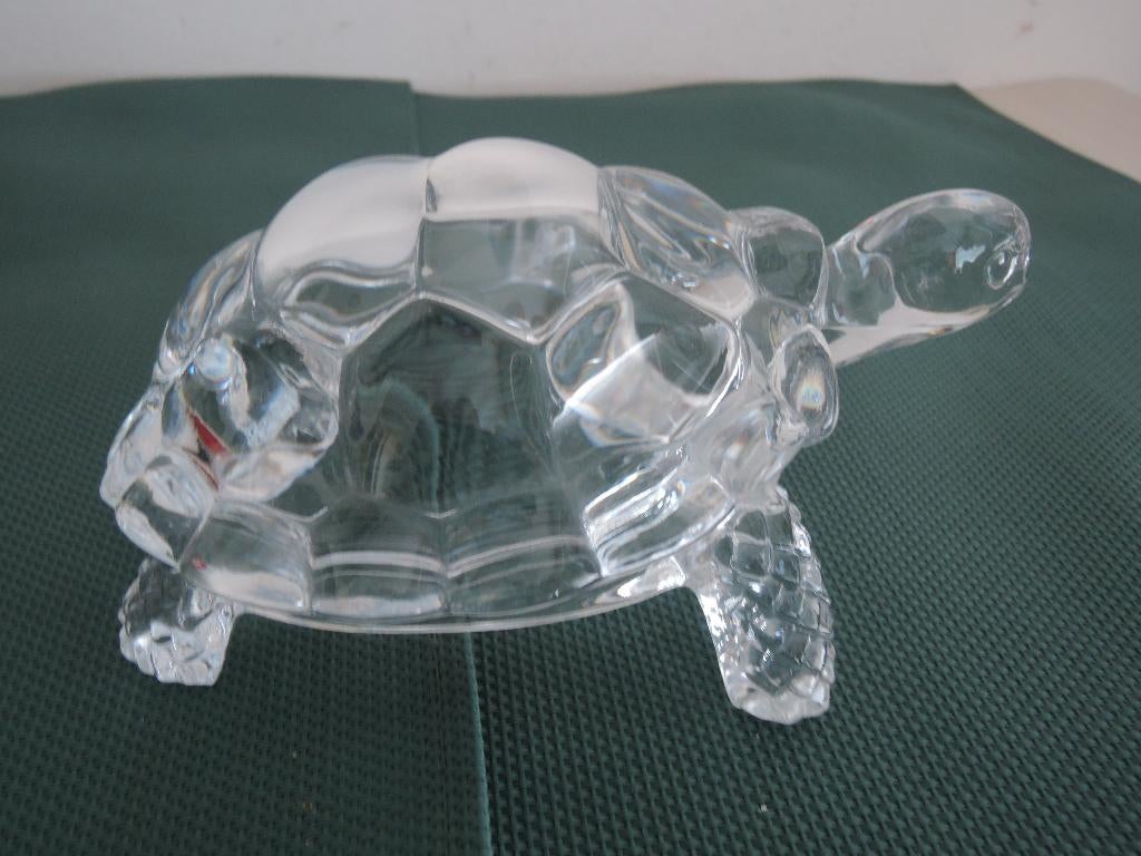 Glazen (kristallen??) schildpad, Ophalen of Verzenden, Zo goed als nieuw