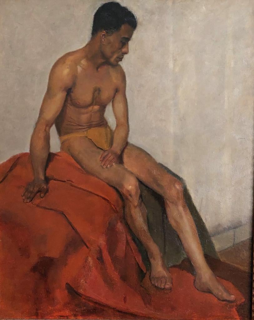 Harry Maas (toeschr.) ''Studie mannelijk naakt '' ., Ophalen of Verzenden