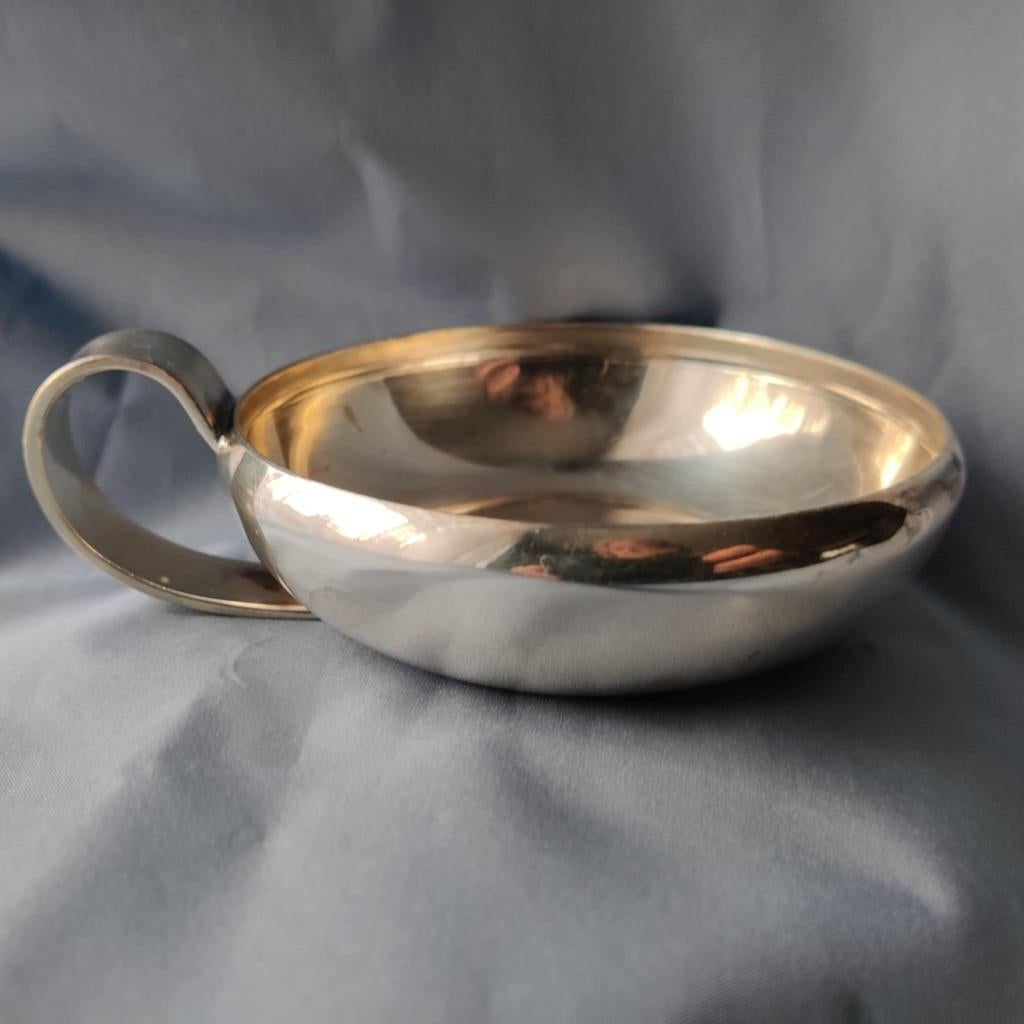 Vintage  verzilverd Desert schaaltje Sambonet jaren 60, Ophalen