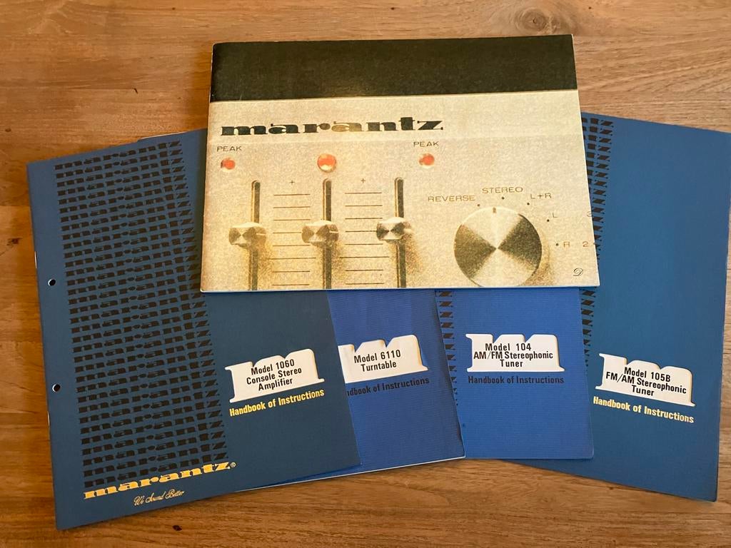 Vintage Marantz Handleidingen & Brochures, Ophalen of Verzenden, Overige merken