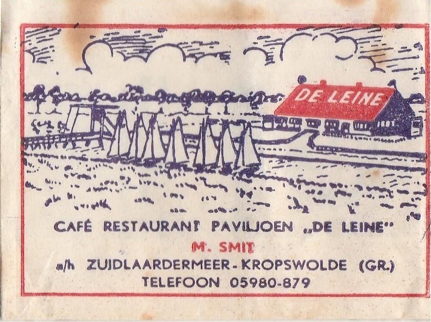 De Leine Kropswolde - M Smit - Zuidlaardermeer zeilboot, Ophalen of Verzenden