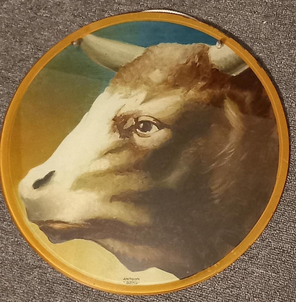 Werken van Antoon Beks. ( koe en varken ), Antiek en Kunst, Ophalen