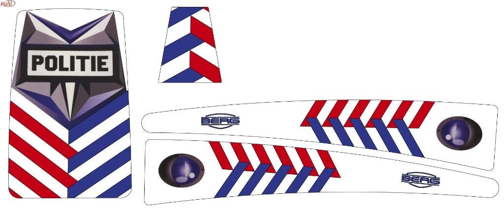 Diverse stickers voor uw BERG OF MAMMOET skelter, Verzenden, Nieuw, Berg