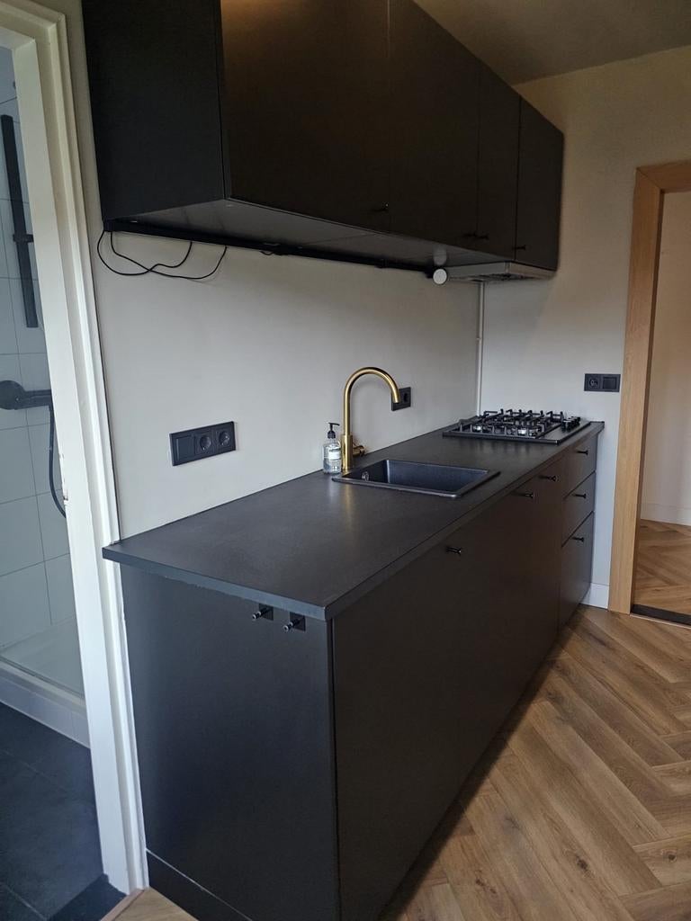 Ikea keuken  zwart, Zwart, Enkelwandige keuken, Ophalen of Verzenden, Zo goed als nieuw