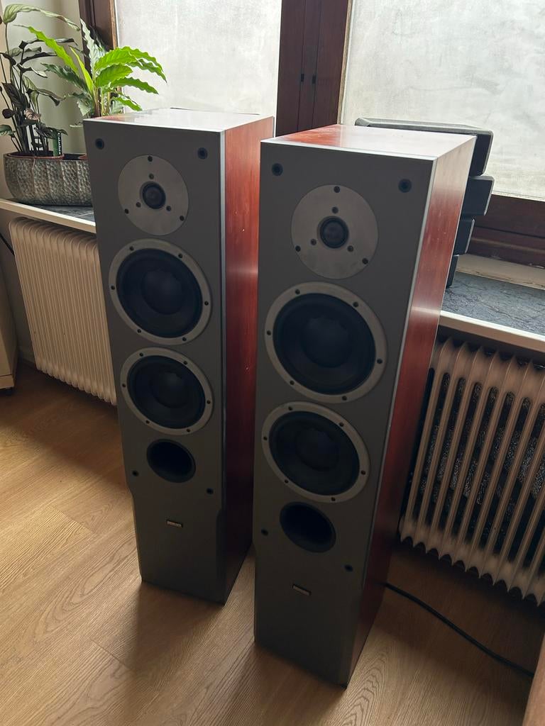 Dynaudio Audience 72 Vloerstaande Luidsprekers, Audio, Tv en Foto, Luidsprekers, Gebruikt, Front, Rear of Stereo speakers, 120 watt of meer