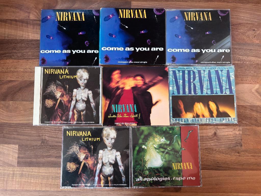 Nirvana CD Singles (14 stuks) vanaf 5,-, Cd's en Dvd's, Cd Singles, Zo goed als nieuw, Pop, 6 singles of meer, Ophalen of Verzenden