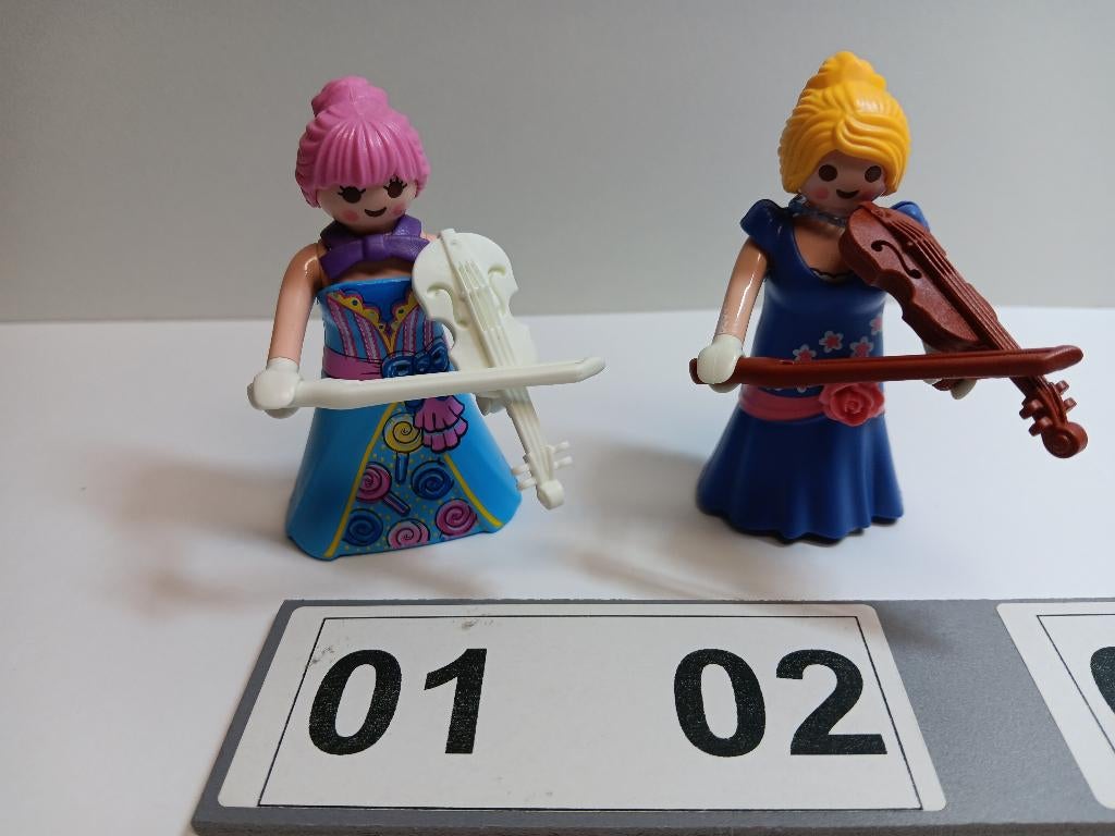 Playmobil Muziek Poppetjes Viool Gitaar Sax Trombone Trompet, Ophalen of Verzenden, Gebruikt, Los playmobil