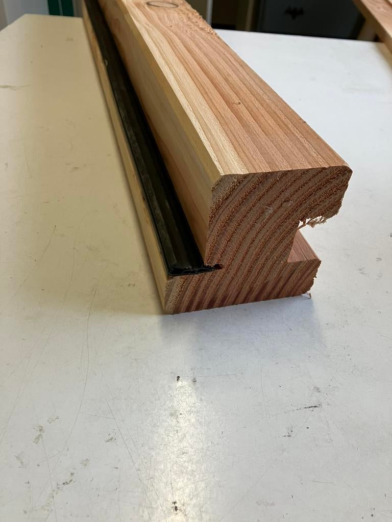 douglas kozijnhout incl afdichtingsrubber, Ophalen, Nieuw, Buitendeur, Hout