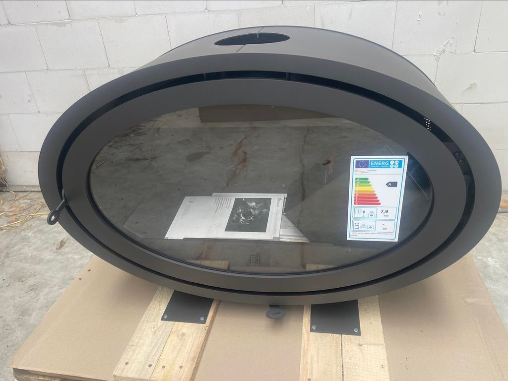 Tekoop dik geurts oval front houtkachel, Ophalen of Verzenden, Vrijstaand, Hout, Nieuw