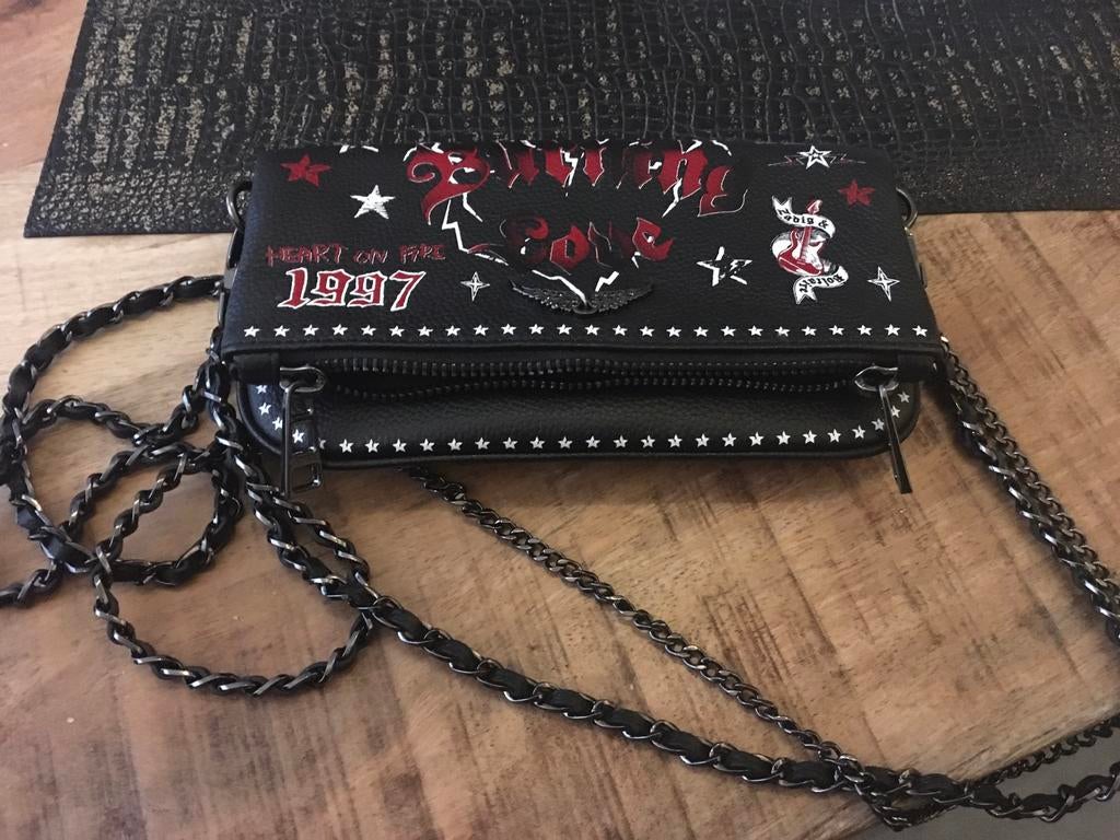 Zadig en voltaire tasje klein, Ophalen of Verzenden, Zo goed als nieuw, Zwart, Schoudertasje