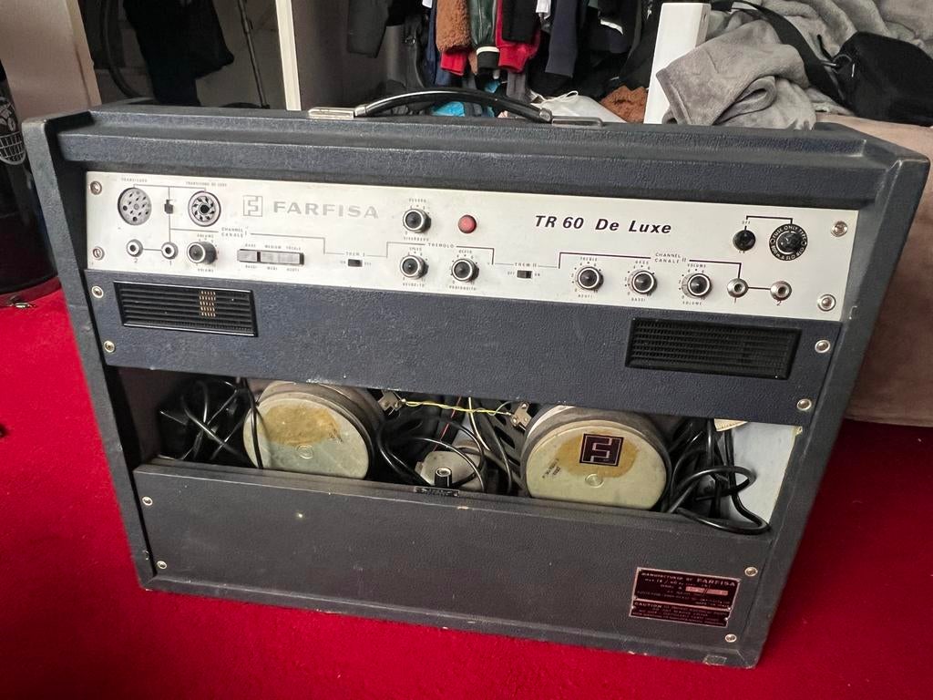 Farfisa Transicord en Transicord Deluxe Accordeon  + TR-60, Muziek en Instrumenten, Accordeons, Gebruikt, Overige formaten, Toetsaccordeon