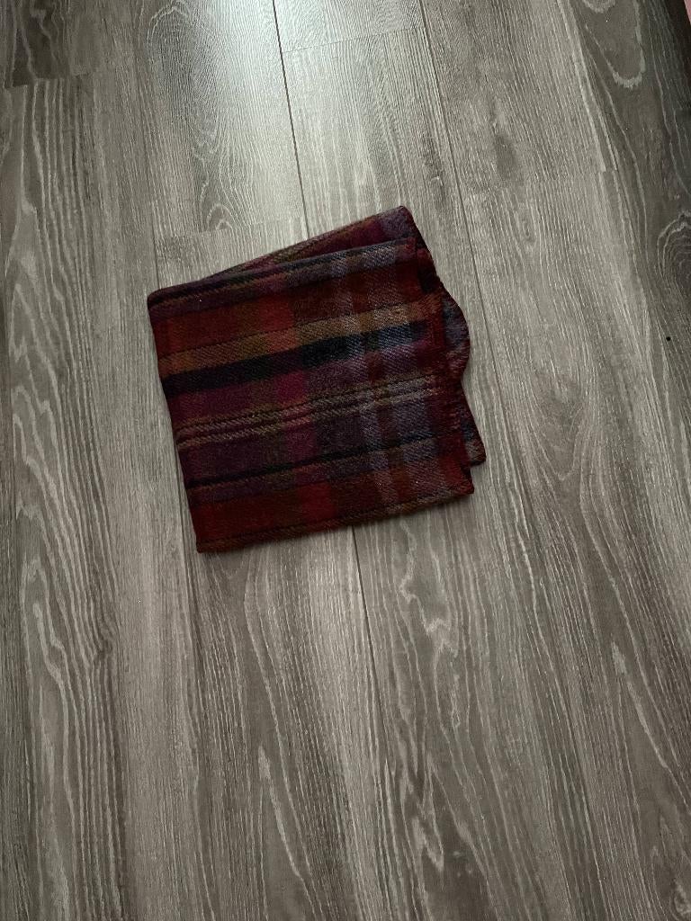 Wollen babydeken echte wol 65x120cm donker rood, Ophalen of Verzenden, Minder dan 70 cm, Deken