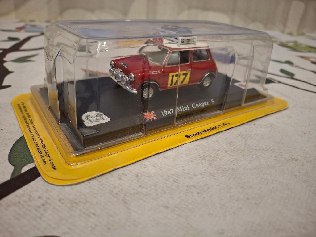 Mini Cooper S 1967 rood Rally Monte Carlo (Del Prado), Ophalen of Verzenden, Nieuw, Auto, Overige merken